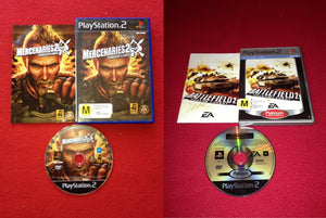 Mercenaries 2 and Battlefield 2- PS2 Games