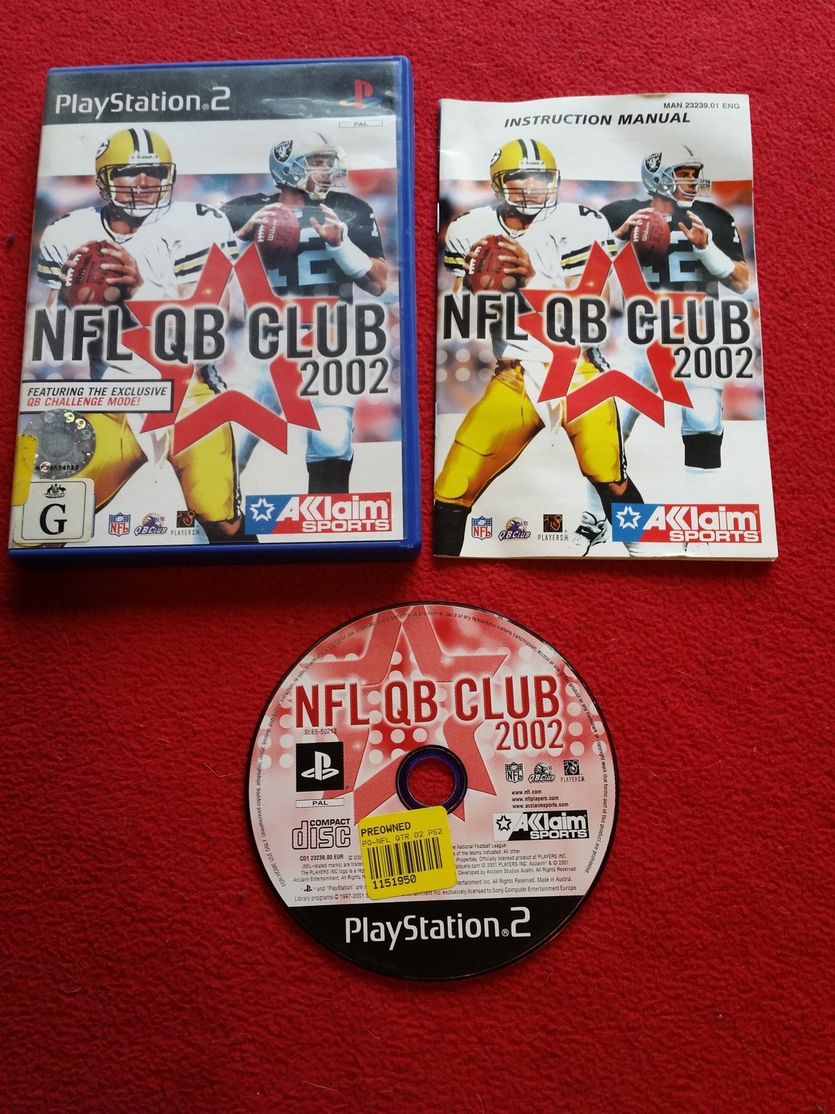 NFL QB Club 2002 - PS2 Game - PlayStation 2, Games, Sports - Level Up Gaming NZ