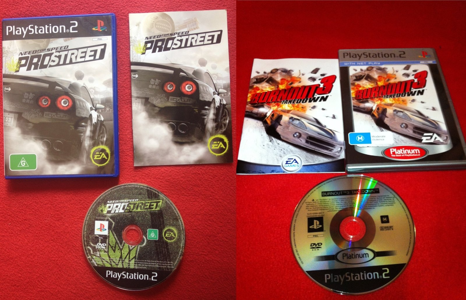 Burnout: Takedown AND NFS Pro Street - PS2 Games - PlayStation 2, Games, Driving and racing - Level Up Gaming NZ