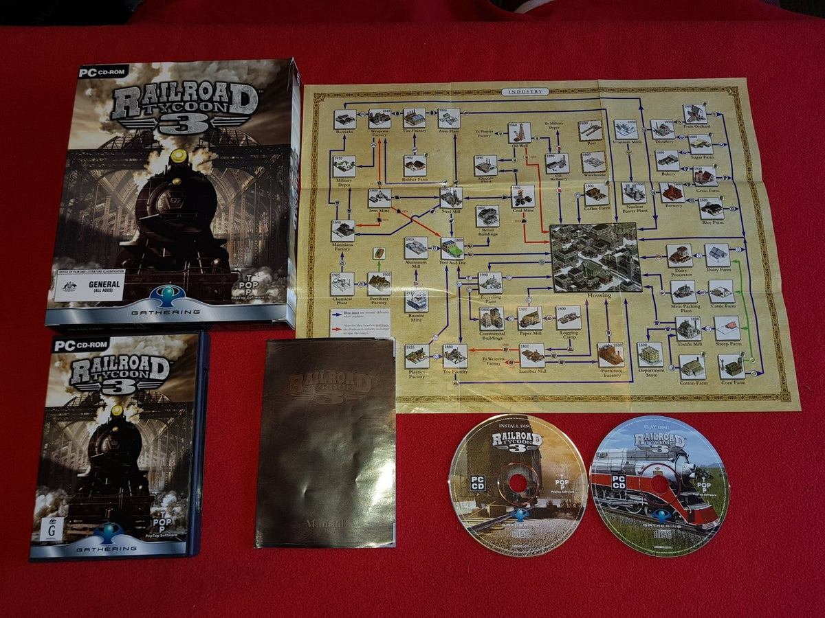 Railroad Tycoon 3 - RARE + BOXED PC Game - PC games, Strategy and puzzle - Level Up Gaming NZ
