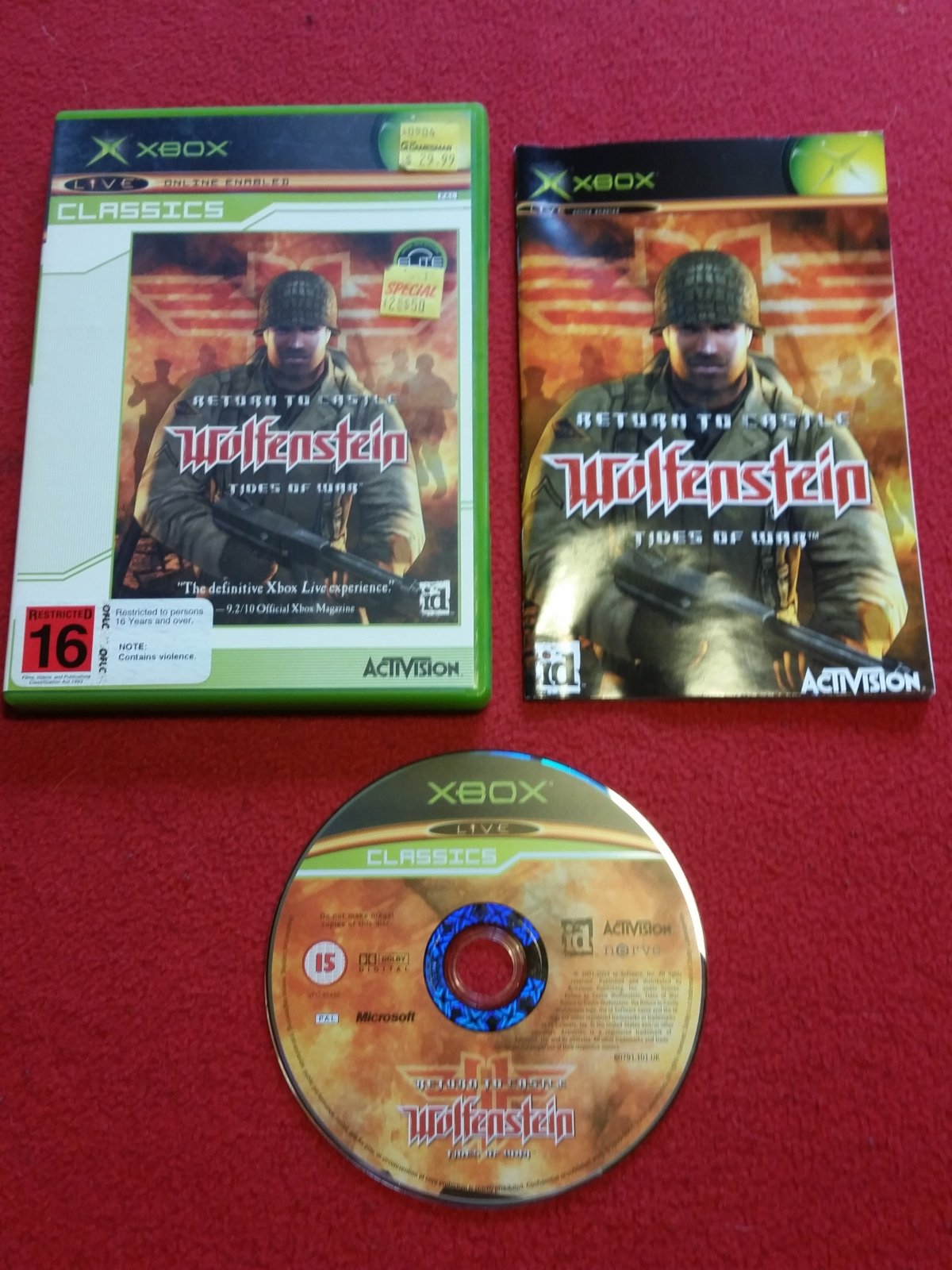 Return to Castle Wolfenstein: Tides of War - XBOX Game - Xbox, Games, Shooter - Level Up Gaming NZ