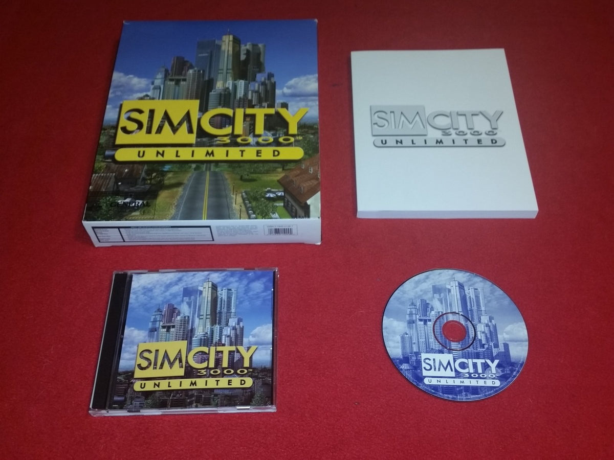 SimCity 3000 Unlimited - RARE + Big Box PC Game - PC games, Simulation - Level Up Gaming NZ