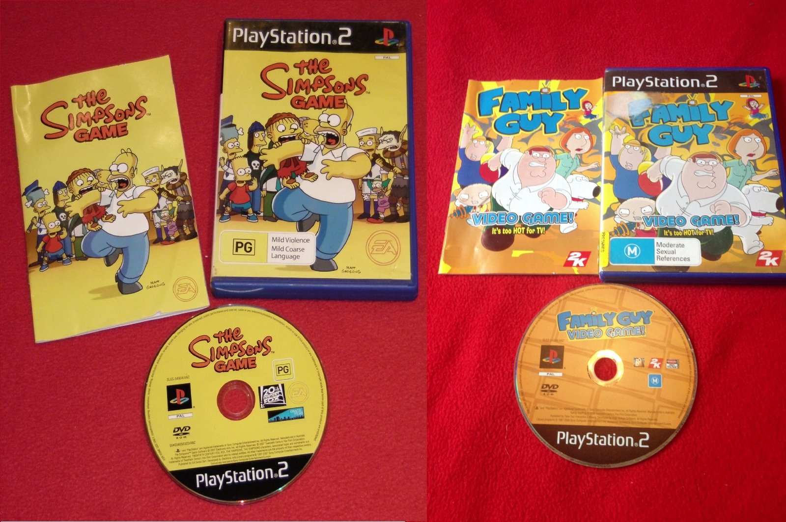 The Simpsons and Family Guy - PS2 Games - PlayStation 2, Games, Action and adventure - Level Up Gaming NZ