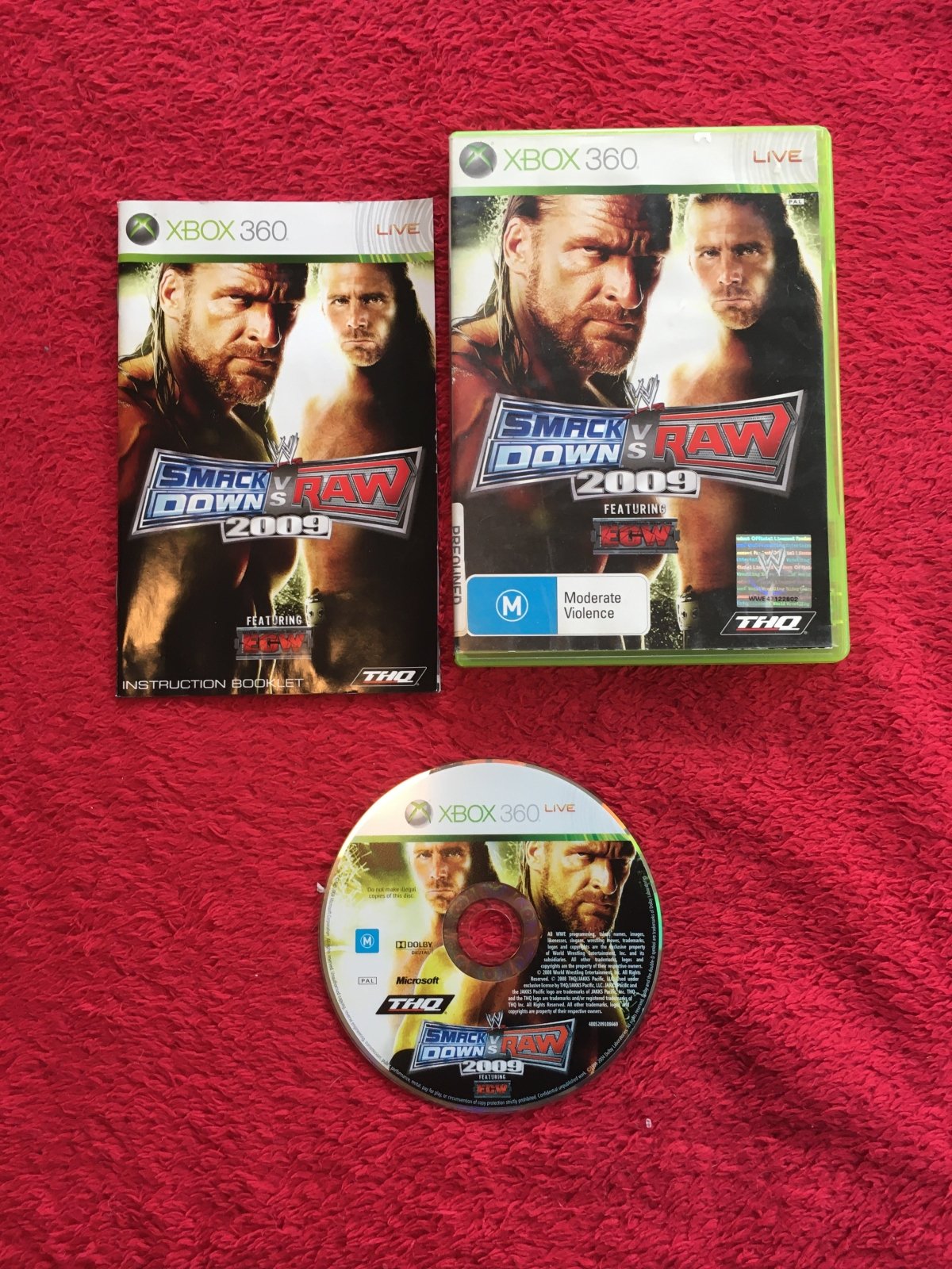 WWE SmackDown vs. Raw 2009 - XBOX360 Game - Xbox 360, Games, Fighting - Level Up Gaming NZ