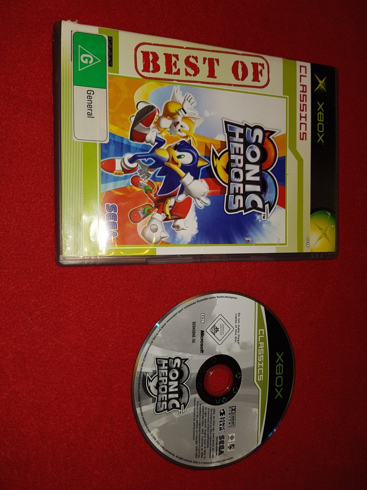 Sonic Heroes - XBOX Game - Xbox, Games, Action and adventure - Level Up Gaming NZ