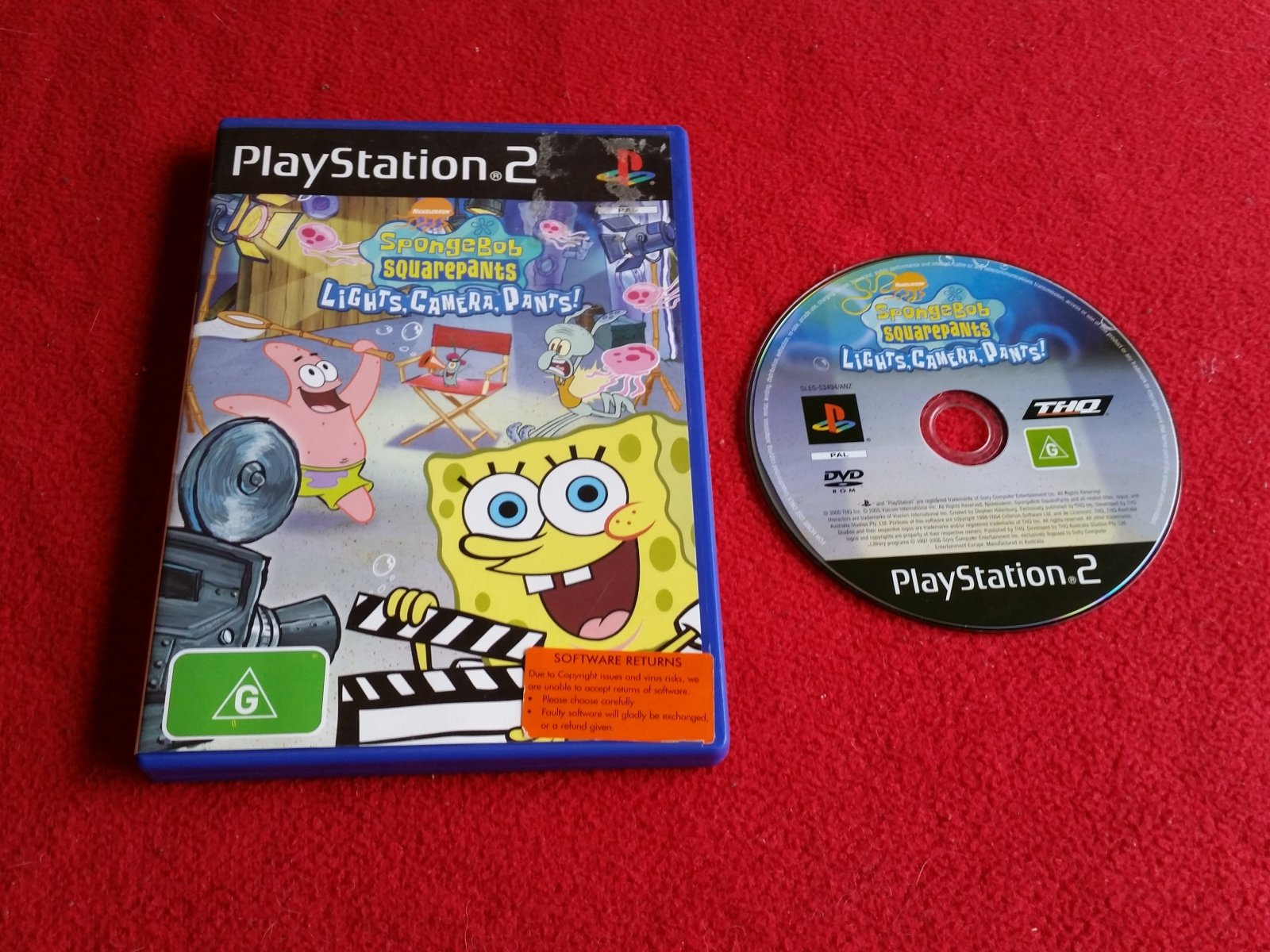 Sponge Bob Square Pants: Lights, Camera, Pants! - PS2 Game - PlayStation 2, Games, Kids and educational - Level Up Gaming NZ