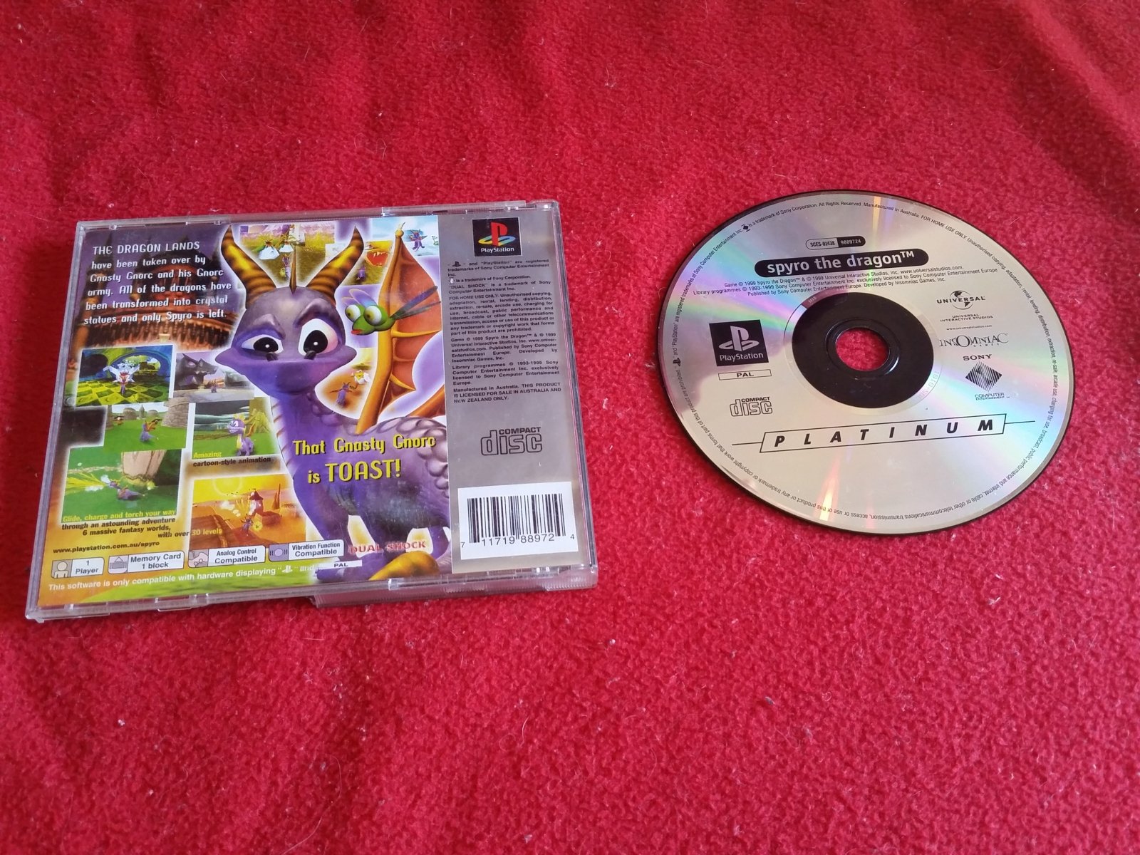 Spyro the Dragon - PS1 Game - PlayStation, Games, Action and adventure - Level Up Gaming NZ