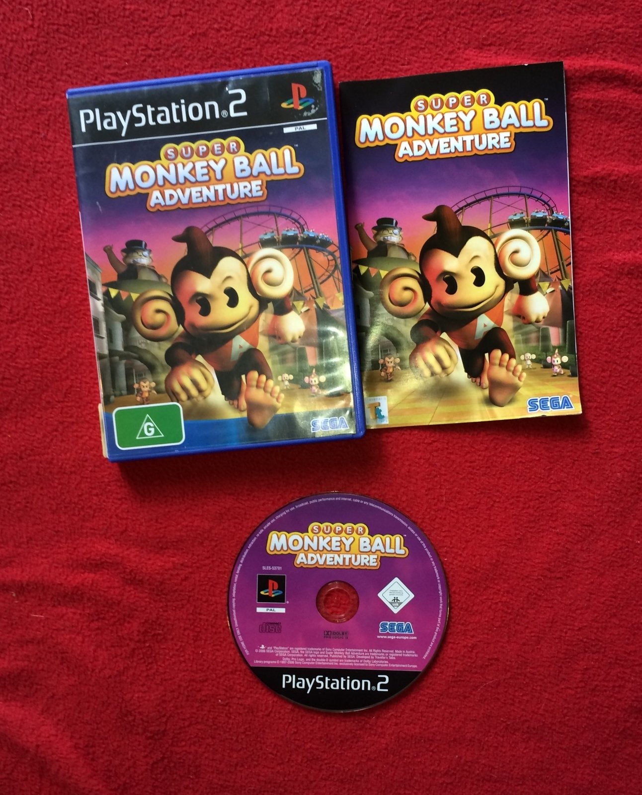 Super Monkey Ball Adventure - PS2 Game - PlayStation 2, Games, Action and adventure - Level Up Gaming NZ