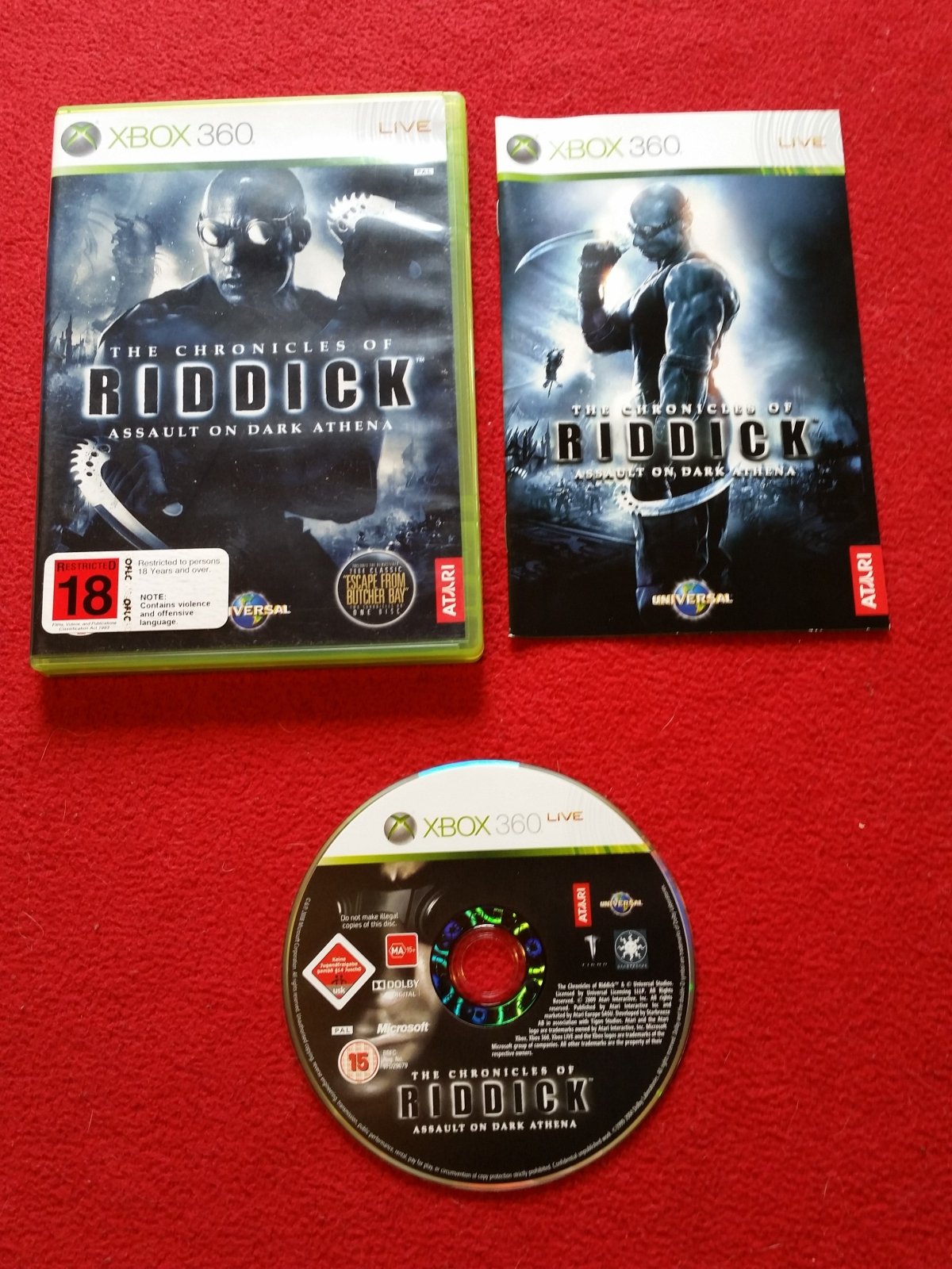 Riddick: Assault on Dark Athena - XBOX360 Game - Xbox 360, Games, Shooter - Level Up Gaming NZ