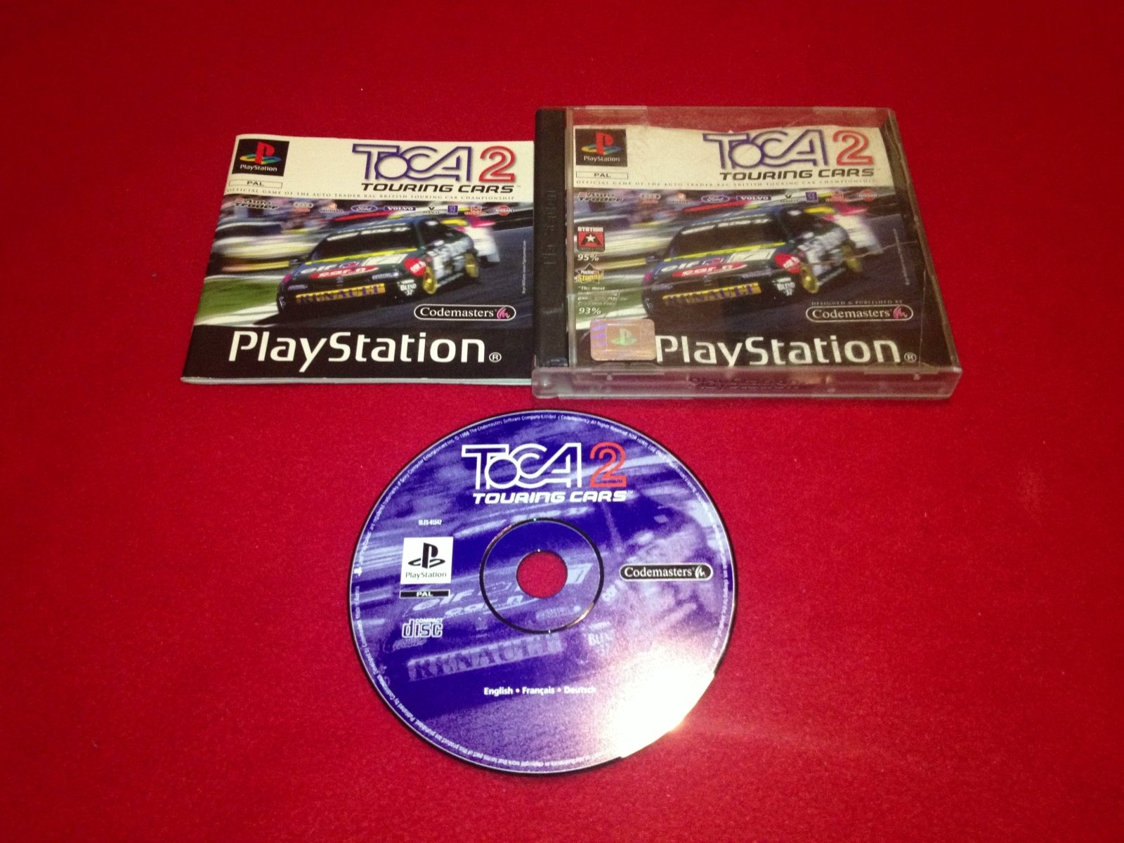 TOCA 2 Touring Cars - PS1 Game - PlayStation, Games, Driving and racing - Level Up Gaming NZ