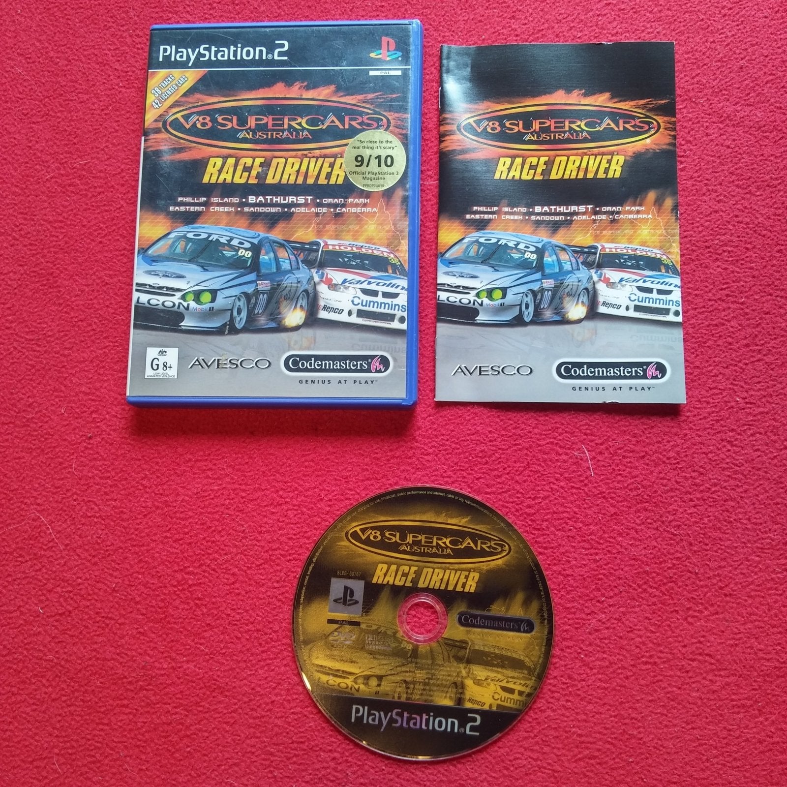 V8 Supercars: Race Driver - PS2 Game - PlayStation 2, Games, Driving and racing - Level Up Gaming NZ