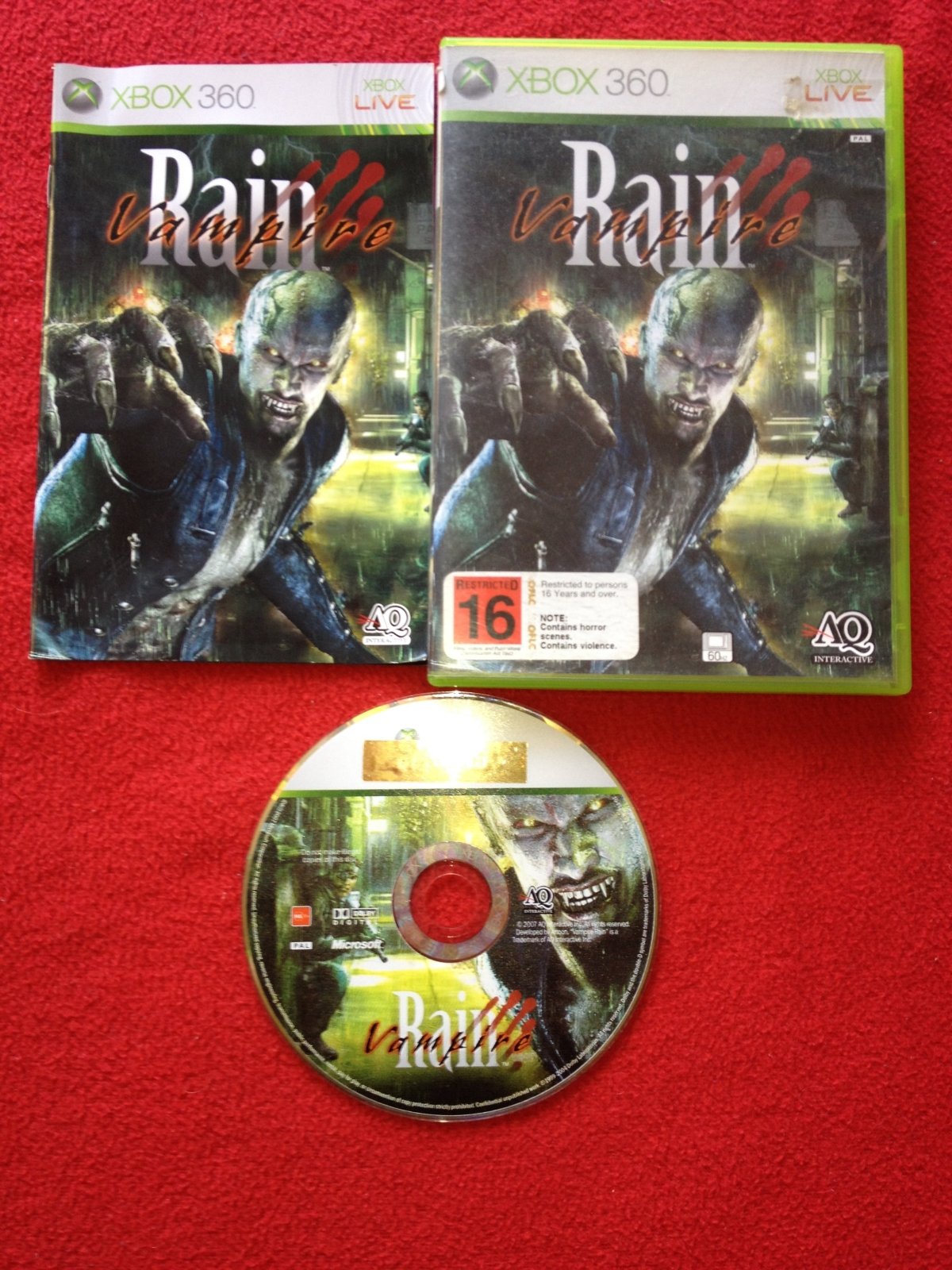 Vampire Rain - XBOX360 Game - Xbox 360, Games, Action and adventure - Level Up Gaming NZ