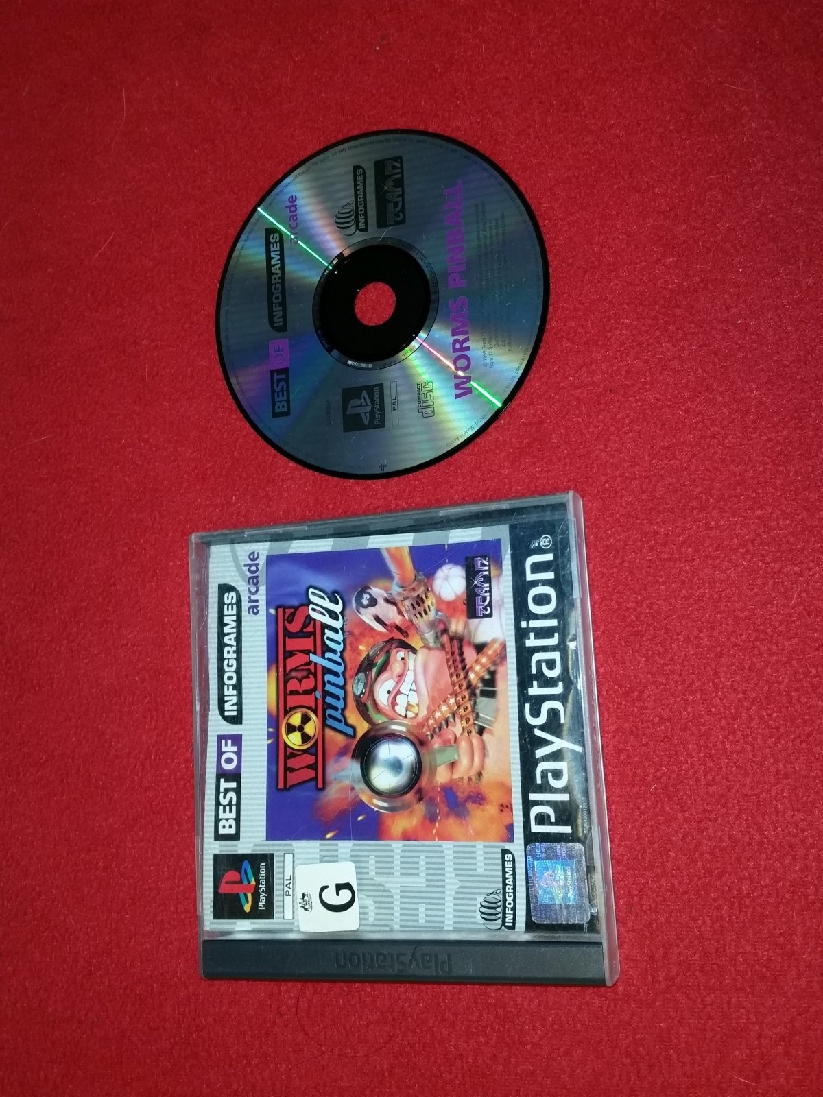 Worms Pinball - PS1 Game - PlayStation, Games, Action and adventure - Level Up Gaming NZ