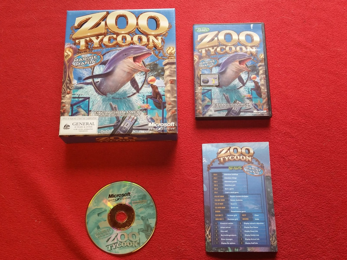 Zoo Tycoon: Marine Mania - RARE BIG Box PC Game - PC games, Simulation - Level Up Gaming NZ